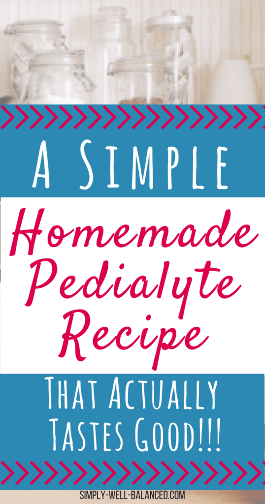 The perfect DIY homemade pedialyte recipe to help your child stay hydrated when they are sick. A simple electrolyte drink mix you can make at home for rehydration.