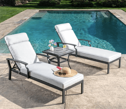 WATERPROOF HIGH BACK PATIO CHAIR CUSHIONS