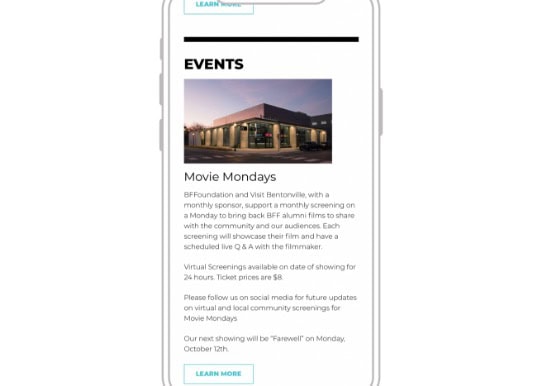 Bentonville Film Festival Website Bentonville Film Festival Website