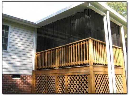 BLACK WHITE MOSQUITO NETTING FOR PATIO