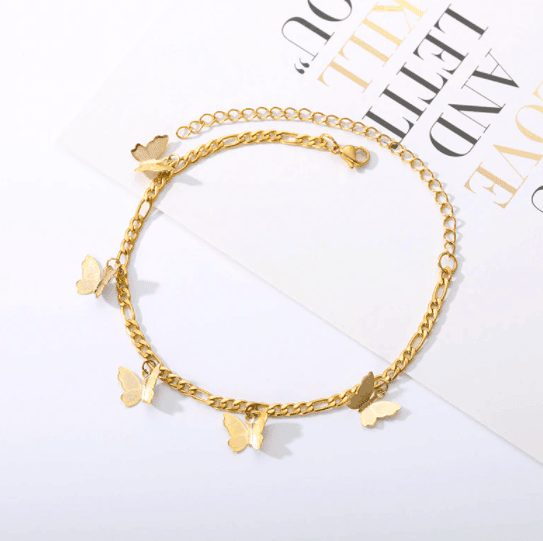 butterfly anklets in style