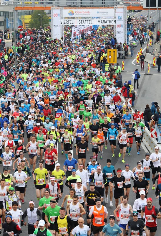 Start des Linz Marathons