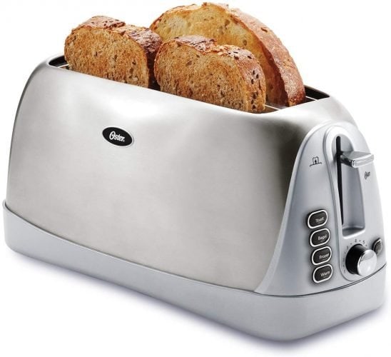 Oster Long Slot Stainless Steel 4 Slice Toaster Oster Long Slot Stainless Steel 4-Slice Toaster