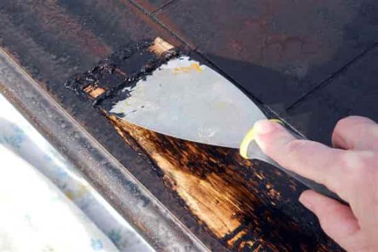 Removing the old finish from furniture