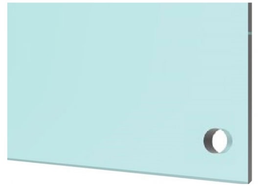 glass with rounded hole