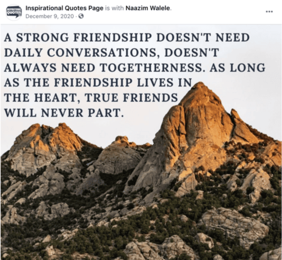 Facebook quotes post ideas