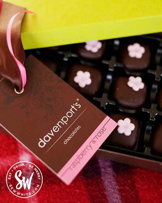 Davenports raspberry and rose chocolates for Valentine's Day Gift Guide with