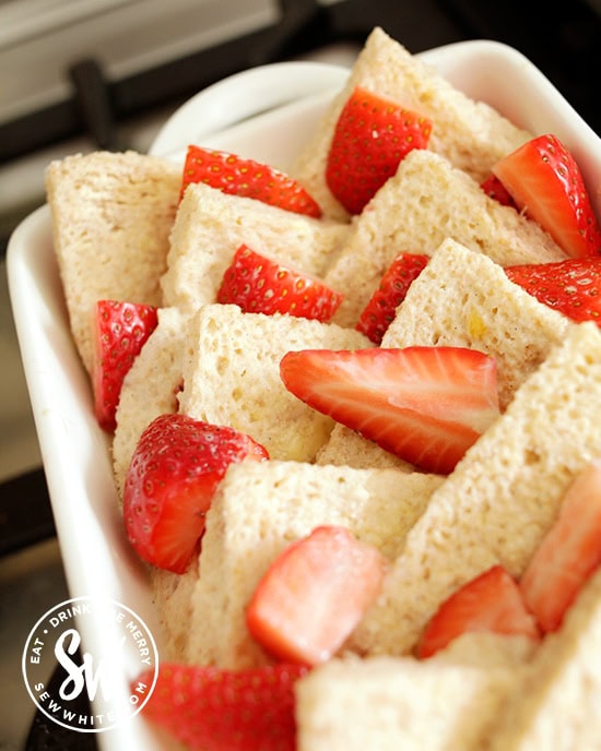 Strawberry Bread And Butter Pudding Fun And Easy Dessert With Almonds