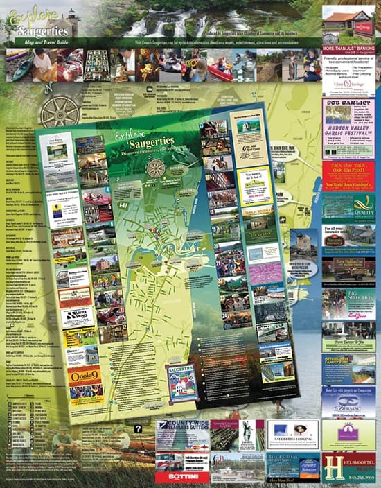 Tourism Map Design for New York Village