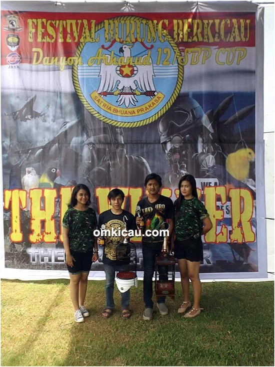 lomba burung berkicau Danyon Arhanud 12/SBP Cup Palembang