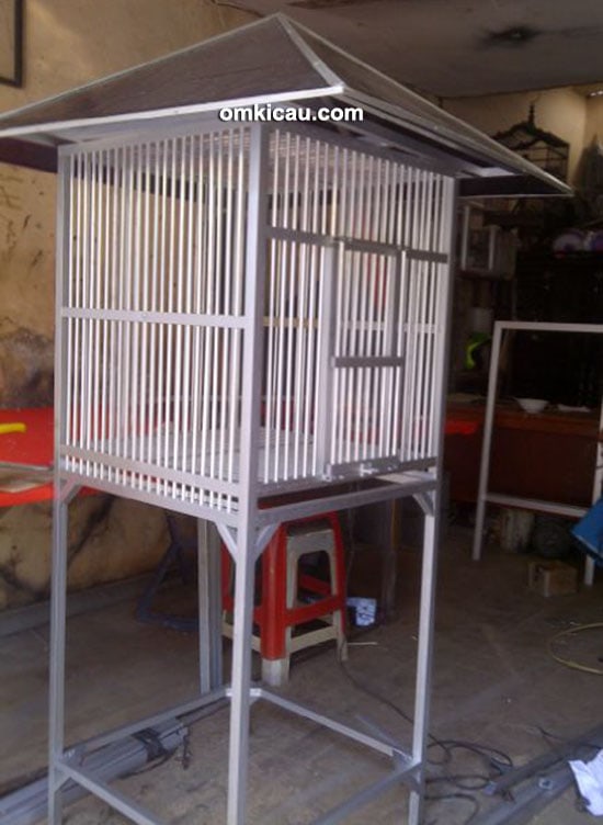 Kandang ternak murai batu model 3 pintu beratap genteng ...