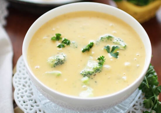 Broccoli Cheddar Soup For One | One Dish Kitchen