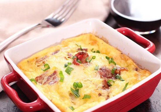 Crustless Quiche Lorraine For One