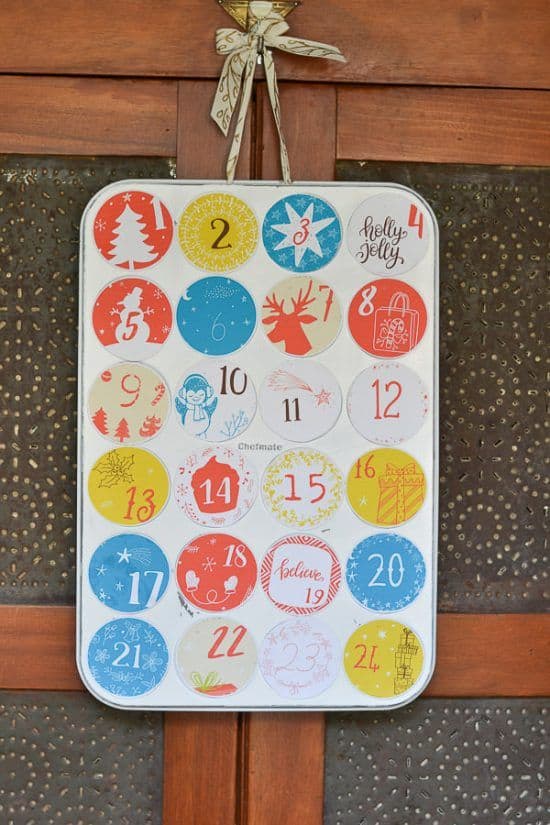 muffin tin advent calendar