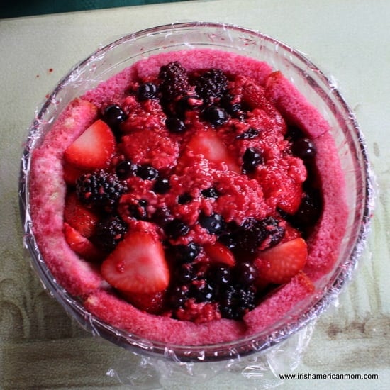Fruit added to summer pudding
