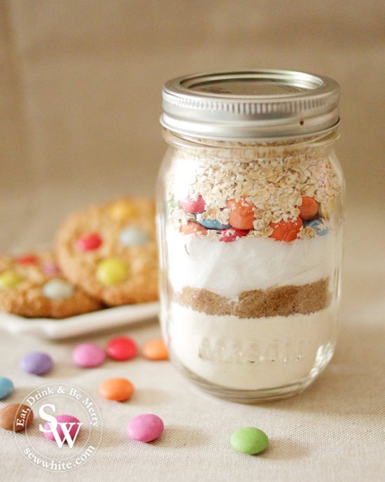 cookie jars how to make guide with layered jam jar filled with cookie mix