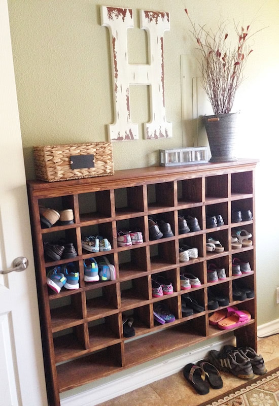 Build Your Own Shoe Cubby with Remodelaholic Sincerely, Sara D