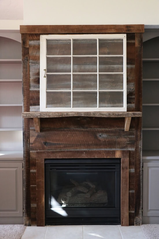 Fireplace Makeover With Paint And Barnwood Sincerely Sara D