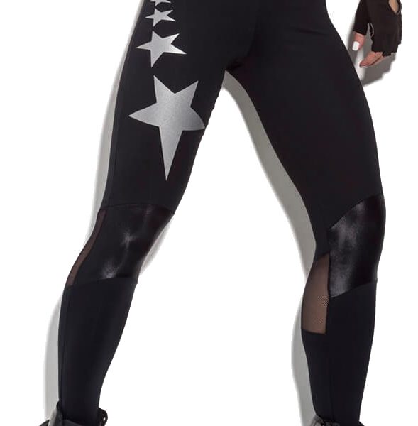 silver star leggings