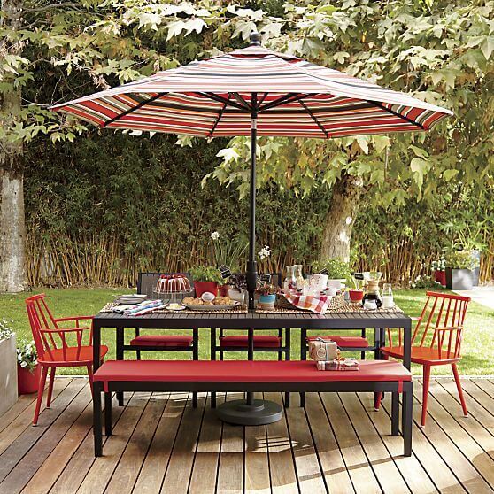 PATIO SET WITH MATCH COLOR UMBRELLA