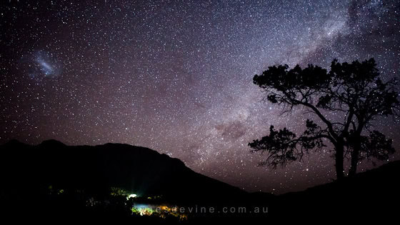 Milky Way over Wilpena Pound, Flinders Ranges, South Australia Milky Way over Wilpena Pound, Flinders Ranges, South Australia