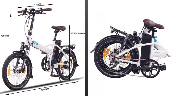 NCM london bicicleta electrica plegable