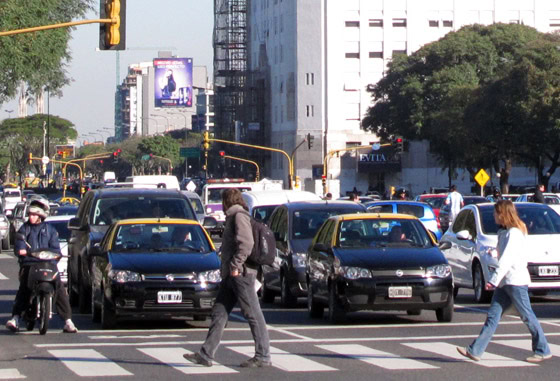 Taxi Buenos Aires golpe