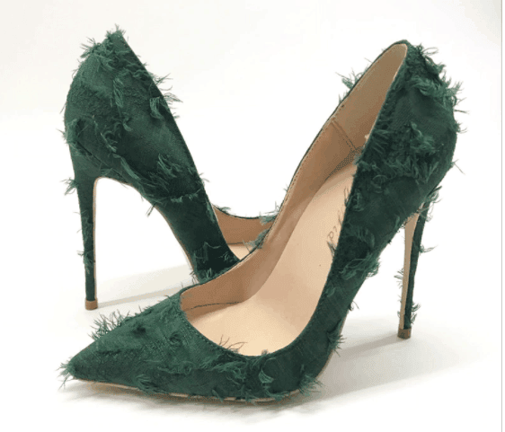 heels for color blocking fashion