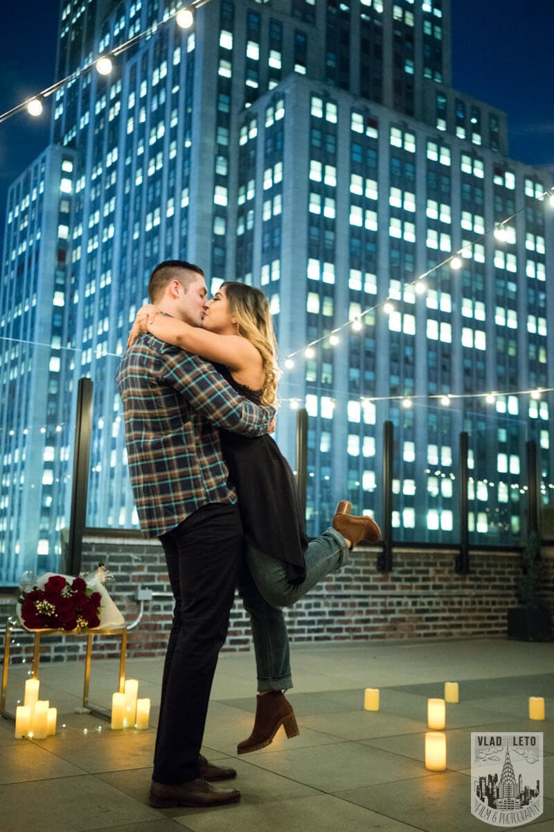 Empire State Building View Surprise Marriage Proposal Vladleto