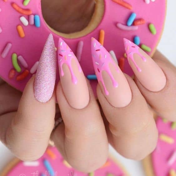 Sharp Candy Nails 1 cute summer nail ideas