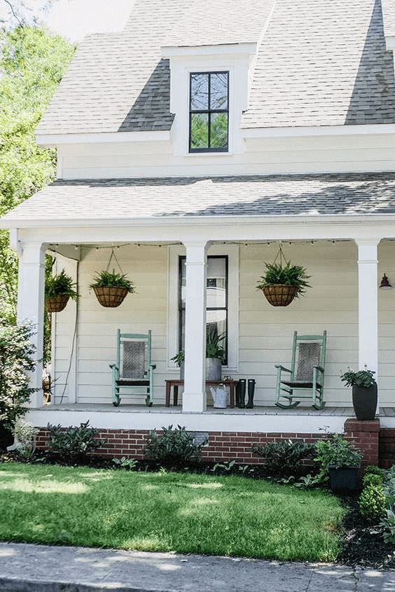 AFTER PORCH MAKEOVER WITH DRY TO WELL HYDRATED IDEAS