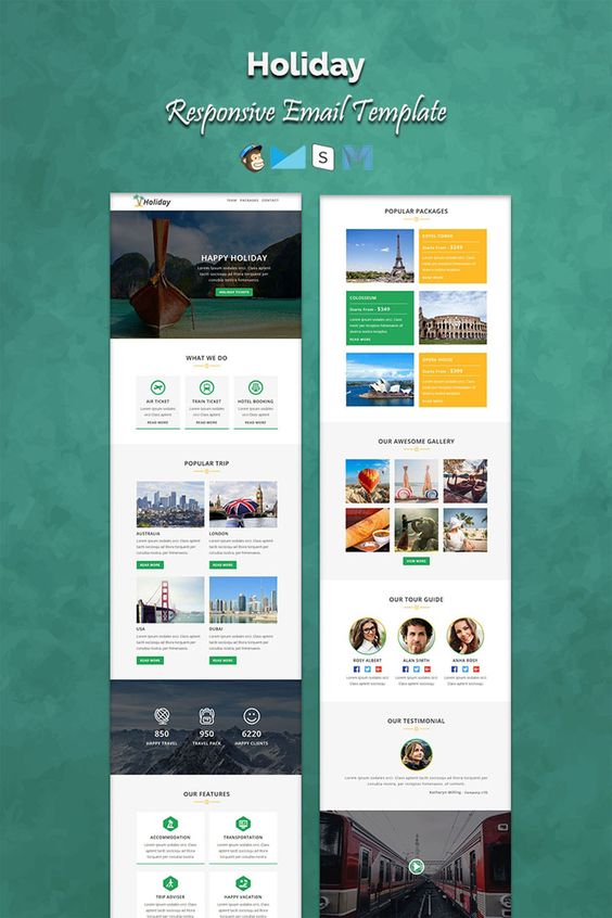 Mailchimp Holiday Responsive Email Template