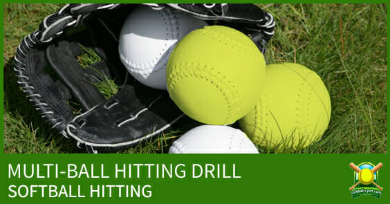 SOFTBALL HITTING DRILL MULTI BALL