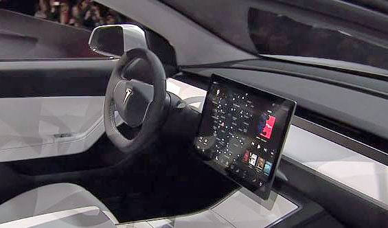 Tesla Model 3 - Alle Daten zum revolutionären Elektroauto 2 Tesla Model 3 Cockpit / Innenraum