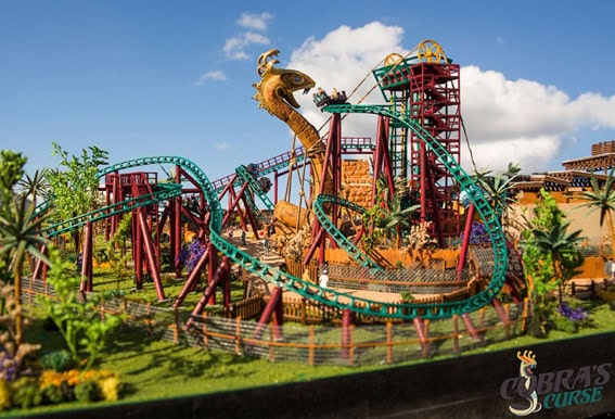 Cobra's Curse a nova montanha-russa do Busch Gardens montanha russa busch gardens