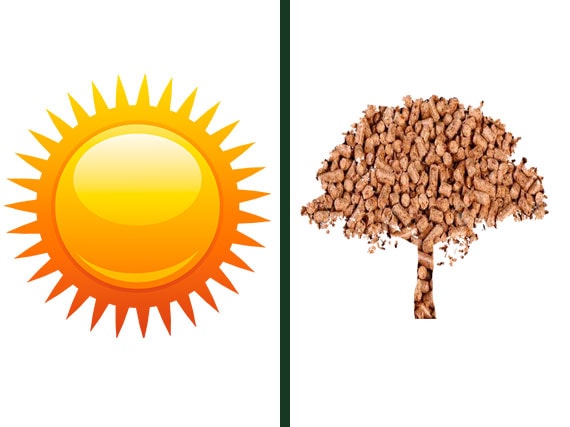 solar y biomasa compiten en ahorro energetico