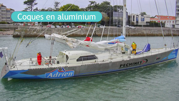 Coque aluminium pour voilier de voyage