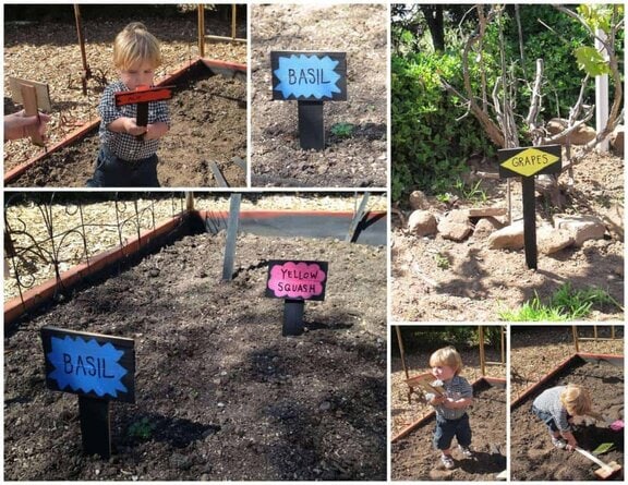 Chalkboard Plant Stakes {DIY} Made with HAPPY