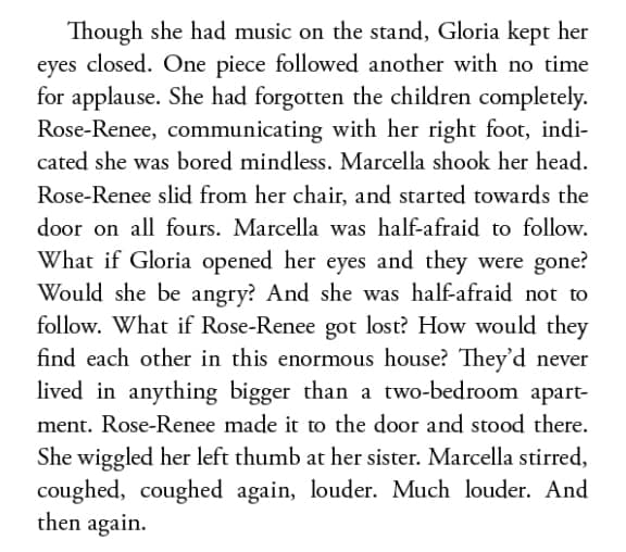 The same paragraph with single spacing which is much less gappy and therefore easier to read.