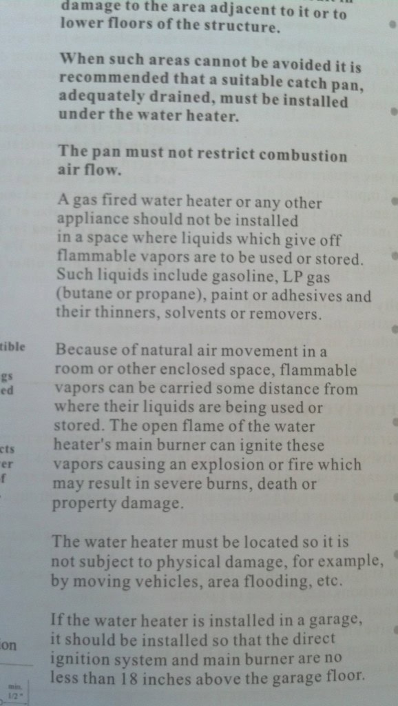 And here is the reason I have decided NOT to put both my propane tank AND my water heater under the sink, pretty important paragraphs that will make me sleep better at night :) I think I will move the tank out-doors under the trailer anyway, save myself a lot of risks of keeping it indoors. It's just one more hole in the envelope which I was trying to avoid but I feel like my house is actually still really tight! and I will fill the gaps as needed