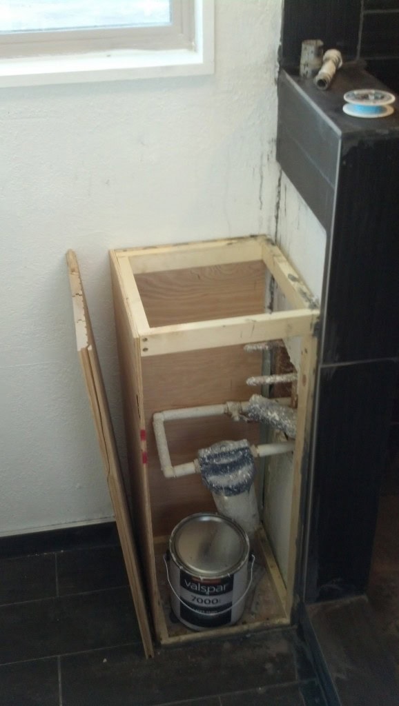 The stuff under it is the filter for the whole house's water