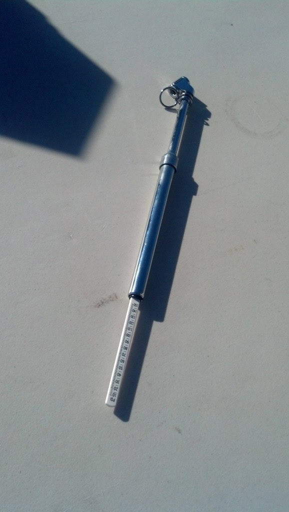 Had to get a new tire pressure gauge that went higher than standard. With mobile home tires they have a tendancy to blow out, I have heard this was because of age and basically rotting rubber but the tire guys actually said it is because if the pressure is too low they are generally carrying so much weight that the bead blows. The tire pressure in my tires is either 70 psi or 100 psi, compared to the standard 35 psi I can see how someone can feel weird blowing them up that much. It was weird to need a special gauge for it.