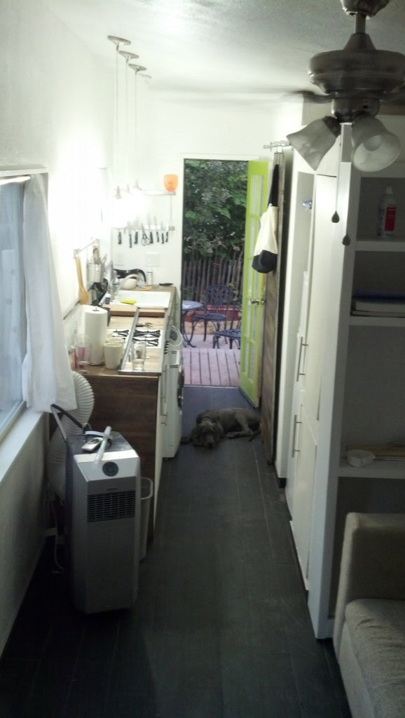 It's been a while since I've done an overview too so I just want to show a couple quick shots inside my house, here is the kitchen which is still awaiting its shelves being hung. Soon... always 'soon' :)