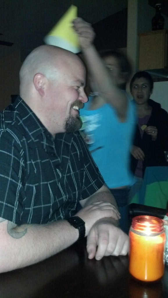 And the next night my brother turned 29 again... or 32 :). Gia threw him an awesome ALMOST surprise party, I am happy to not be the on to spoil the surprise! (I am TERRIBLE at secrets)