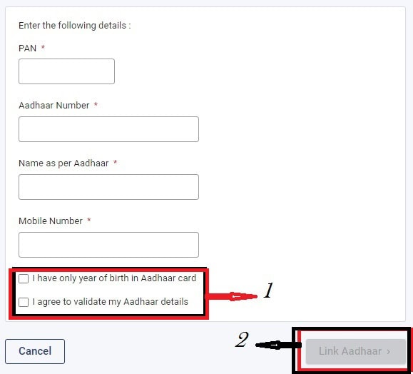 PAN card को Aadhaar से link करे - complete process