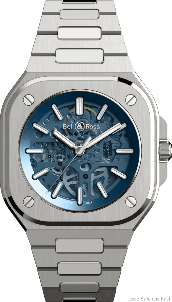 BELL & ROSS BR 05 Skeleton Blue Bracelet