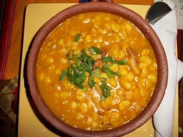 locro A bowl of locro from the San Telmo restaurant, La Carreterria in Buenos Aires