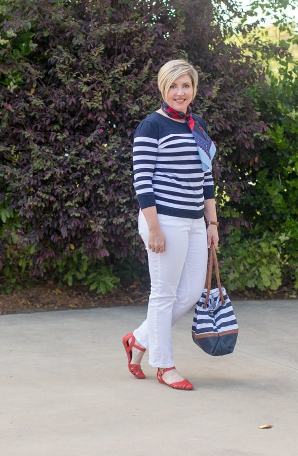 striped sweater, nautical stripes