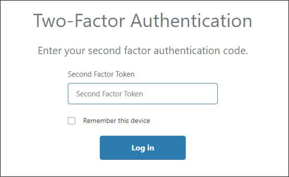 Cloudflare two-factor authentication dialog.