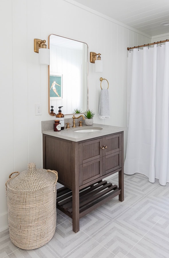 Coastal Pool House Bathroom The Lilypad Cottage